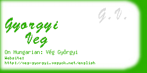 gyorgyi veg business card