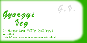 gyorgyi veg business card